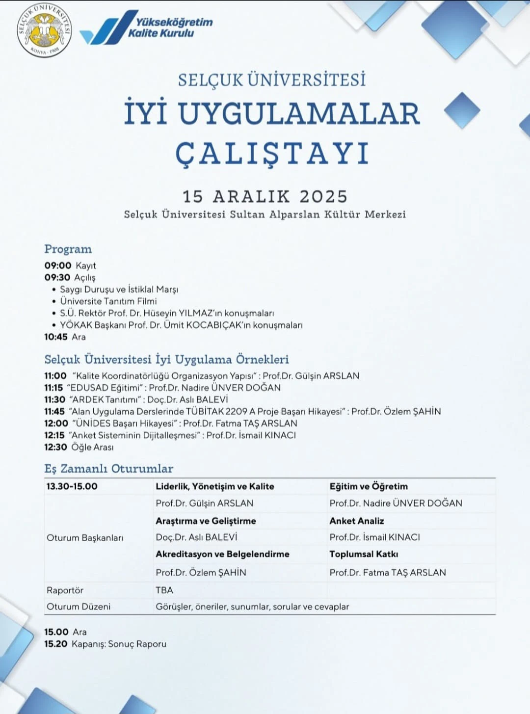 İyi Uygulamalar Çalıştayı